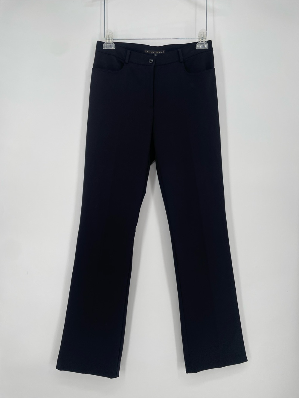 Jenne Maag Black Classic Work Pants / Dress Pants Straight Cut Front Pockets